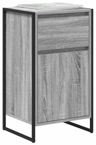 vidaXL Πλαϊνό γραφείο με συρτάρι Γκρίζο Σονομα 81 x 36 x 150.5 εκ.