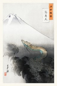 Εκτύπωση έργου τέχνης Ryū shōten, Japanese Dragon (Vintage Japandi) - Ogata Gekko, (26.7 x 40 cm)