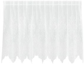 vidaXL Κουρτίνα Δαντέλας με κουρτίνες Λευκό 100 x 200 cm Πολυεστέρας