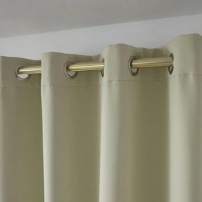 Beauty Home Κουρτίνα Blackout σκίασης με 8 κρίκους Ideal Art 8400 140x270 Μπεζ