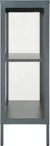 vidaXL Μπουφές Ανθρακί 75 x 35 x 105 εκ. από Ατσάλι και Γυαλί