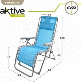 Solseng Aktive Μπλε Textilene 160 x 52 x 76 cm