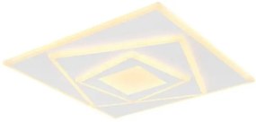 Πλαφονιέρα Φωτιστικό Οροφής LED 24W Λευκό 2100Lm Horni 48539-24 Globo Lighting-48539-24-Λευκό 48539-24