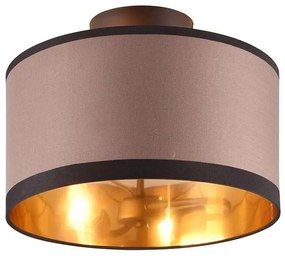 Φωτιστικό Οροφής - Πλαφονιέρα Davos R61552041 2xE14 22x30cm Taupe-Black RL Lighting
