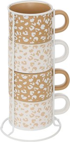 Κούπες 200ml Με Σταντ (Σετ 4τμχ) S-D Leopardi 207155