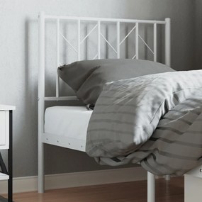 vidaXL Κεφαλάρι Μεταλλικό με Αντικατάσταση Λευκό 75 εκ.
