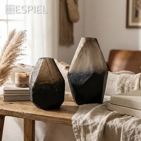 ΒΑΖΟ ΓΥΑΛΙΝΟ ΚΑΦΕ 15X26ΕΚ