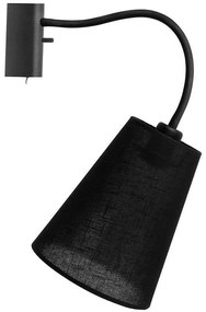 Φωτιστικό Τοίχου Flex Shade I 9758 Black Nowodvorski Μέταλλο,Ύφασμα
