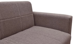 Καναπές Κρεβάτι ArteLibre AMETHYST Τριθέσιος Cappuccino 214x78x78cm