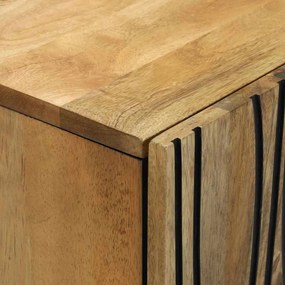 vidaXL Πλαϊνό γραφείο Φυσικό 60 x 33 x 75 cm Στερεό ξύλο μάνγκο