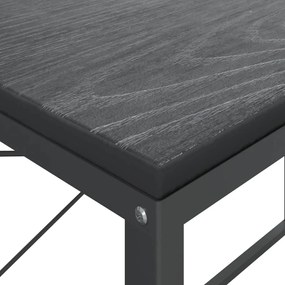 vidaXL Γραφείο Υπολογιστή Μαύρο 110 x 60 x 70 εκ. Επεξεργασμένο Ξύλο