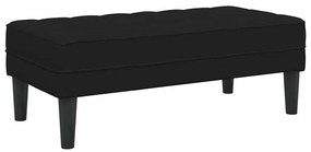 vidaXL Παγκάκι Μαύρο 113x57x39 εκ. Βελούδο