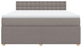 ΚΡΕΒΑΤΙ BOXSPRING ΜΕ ΣΤΡΩΜΑ TAUPE 180X200 ΕΚ. ΥΦΑΣΜΑΤΙΝΟ 3287553