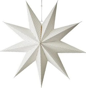 Αστέρι Φωτιζόμενο Ε27/Ε14 Λευκό-Μαύρο Πουά Χαρτί Βαμβάκι Μαγνήτης Φ60cm Uni Star L 760-402-04 Affari of Sweden 760-402-04