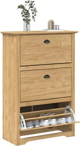 vidaXL Ράφι Παπουτσιών BODO 80 x 35 x 118 εκ Επεξεργασμένο Ξύλο