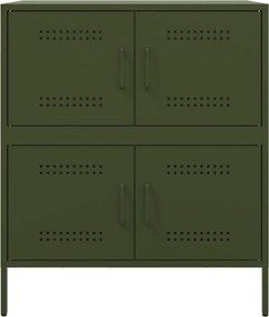vidaXL Ντουλάπι Πράσινο Λαδί 68x39x79 εκ. από Ατσάλι