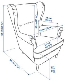 STRANDMON πολυθρόνα 803.598.44