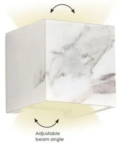 Απλίκα Φωτιστικό Τοίχου IP65 Davos 14x14x14 Viokef-4202802-Λευκό 4202802