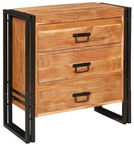 Πλαϊνό γραφείο Καφέ 66 x 33 x 70 εκ. Στερεό Ξύλο Ακακίας