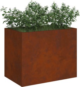 vidaXL Γλάστρα Κήπου Σκ rusty 50 x 32 x 40 εκ.