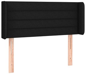 vidaXL Κεφαλάρι με Πτερύγια Μαύρο 83x16x78/88 εκ. Υφασμάτινο