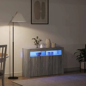 vidaXL Πλαϊνό γραφείο Γκρίζο Σονομα 116 x 30 x 75 εκ.