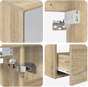 vidaXL Σετ Επίπλων Μπάνιου 4 pcs Sonoma Δρυς
