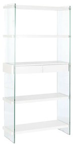 Ράφια DKD Home Decor Λευκό Διαφανές Κρυστάλλινο Ξύλο MDF 90 x 35 x 180 cm (1)