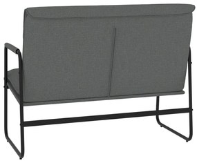 vidaXL Πάγκος Σκούρο Γκρι 100x64x80 εκ. Υφασμάτινος