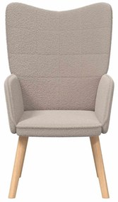 vidaXL Χαλαρωτική Πολυθρόνα Ανοιχτό γκρι 62 x 67 x 95.5 εκ ύφασμα