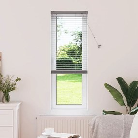 vidaXL Ρολό Παραθύρου με κουρτίνες Ασημί 80 x 130 εκ Αλουμίνιο