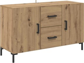 vidaXL Πλαϊνό γραφείο Artisan Oak 100 x 36 x 60 εκ. Επεξεργασμένο ξύλο