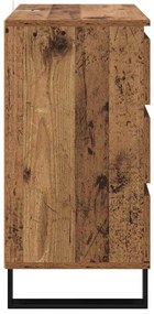vidaXL Πλαϊνό γραφείο Παλιό Ξύλο 60 x 35 x 70 cm Επεξεργασμένο ξύλο