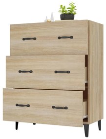 vidaXL Ντουλάπι Sonoma Δρυς 69,5 x 34 x 90 εκ. από Επεξεργασμένο Ξύλο