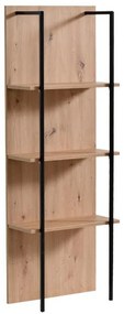 Ραφιέρα Sardinia NP 500 Artisan Oak - Μαύρο 50x29.5x137.5 εκ. 50x29.5x137.5 εκ.