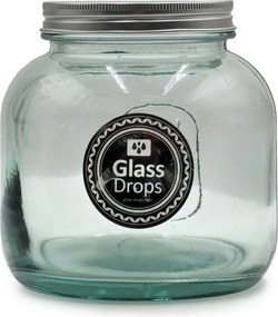 Δοχείο με καπάκι Glass Drops Storage - 1L