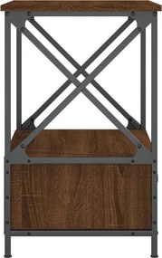vidaXL Κομοδίνο Καφέ Δρυς 50 x 41 x 65 εκ. από Επεξεργασμένο Ξύλο