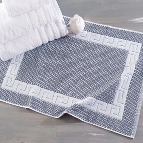 Τάπετο Μπάνιου 2 Grey Ρυθμός 50X70 50x70cm 100% Βαμβάκι