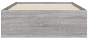 vidaXL Πλαίσιο Κρεβατιού με συρτάρια Γκρι sonoma 90x200εκ. Επεξ. Ξύλο