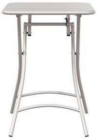 vidaXL Πτυσσόμενο Τραπέζι Κήπου Μπεζ 55x55x73 εκ. Χάλυβας
