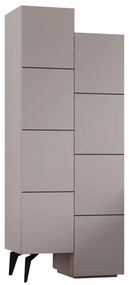 Ντουλάπι-στήλη Romane pakoworld μόκα 62.2x37.4x155.4εκ
