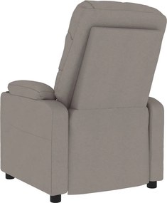 vidaXL Πολυθρόνα Μασάζ Taupe Υφασμάτινη