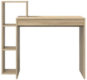 vidaXL Γραφείο με ράφι Sonoma Δρυς 100 x 40 x 90 cm Επεξεργασμένο ξύλο