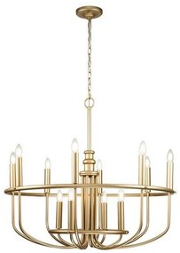 Πολυέλαιος Κρεμαστό Φωτιστικό 12xE14 Capitol Hill Elstead Lighting-KL-CAPITOL-HILL12-PNBR-Ορείχαλκος KL-CAPITOL-HILL12-PNBR