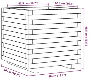 ΖΑΡΝΤΙΝΙΕΡΑ ΚΗΠΟΥ 50X50X49,5 ΕΚ. ΑΠΟ ΜΑΣΙΦ ΞΥΛΟ ΨΕΥΔΟΤΣΟΥΓΚΑΣ 847356