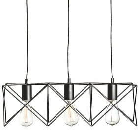 Φωτιστικό Οροφής Τρίφωτο Aca Andy KS1462P3BK Black