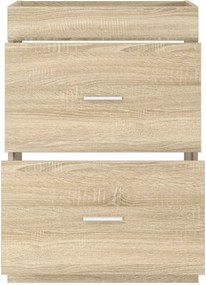 vidaXL Ντουλάπι Κάτω από τον Νιπτήρα Sonoma Δρυς 56 x 37,5 x 81 εκ