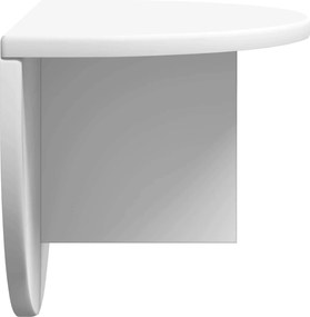 vidaXL Ράφι Τοίχου Επιτοίχιο Λευκό 48 x 24 x 24 εκ Επεξεργασμένο ξύλο