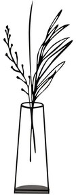 Διακοσμητικό Επιτραπέζιο Flowerpot 565TNL1164 19x50cm Black Aberto Design Metal