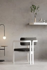 Stewehome Μοντέρνα Καρέκλα Κουζίνας με Λευκά Πόδια Ανθρακί 75x45x48 cm
